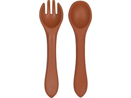 tryco silikonova lzicka vidlicka sienna