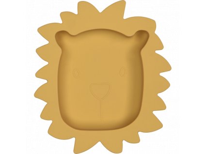TRYCO Silikónový tanierik Lion, Honey Gold