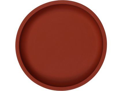tryco silikonovy talirek kulaty dark rust