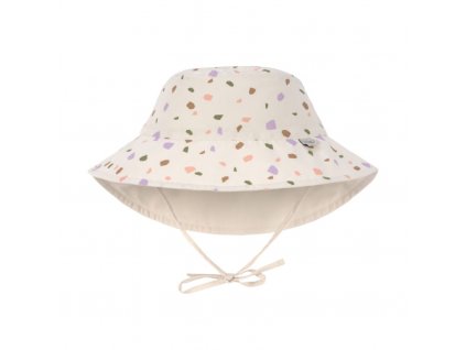 Sun Protection Bucket Hat pebbles multic./milky 07-18 mon.