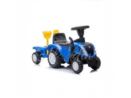 Sun Baby Odrážadlo traktor s prívesom New Holland, modré 079048