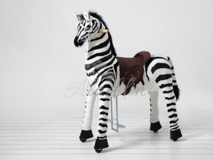 Ponnie Mechanická jazdiaca zebra Dixie XL PROFI (P511)