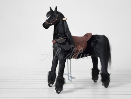 Ponnie Mechanický jazdiaci koník XL PROFI Ebony (P504)
