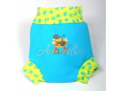 Splash About plavky Happy Nappy veľkosť S - krabík tyrkys - TOTÁLNY VÝPREDAJ