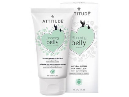 ATTITUDE Prírodný krém na unavené nohy Blooming Belly nielen pre tehotné s mätou 150 ml