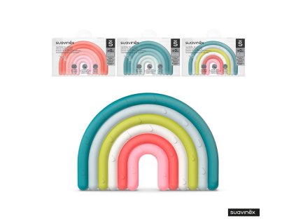 SUAVINEX | HRYZÁTKO silikonové +0 m - RUŽOVÉ