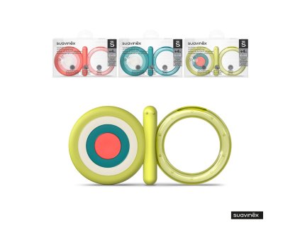 SUAVINEX | HRYZÁTKO silikonové +4 m- RUŽOVÉ