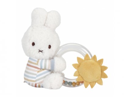 Hrkálka s korálkami králiček Miffy Vintage Prúžky