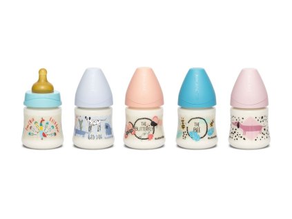 SUAVINEX | FĽAŠA Guľatý c. LATEX 150 ml - MODRÝ PSÍK