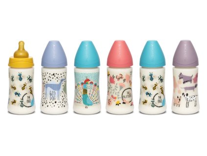 SUAVINEX | FĽAŠA Guľ. c. LATEX 270 ml - MODRÝ PÁV