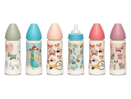 SUAVINEX | FĽAŠA Guľatý c. SILIKÓN 360 ml - O MOTÝĽ