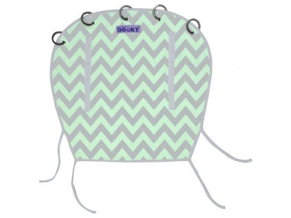 Clona Reversible Mint/Grey Chevron