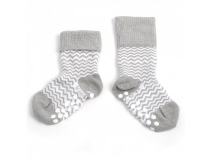 Detské ponožky Stay-on-Socks ANTISLIP 12-18m 1pár Ziggy Grey