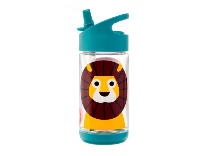 3 SPROUTS fľaša 350ml farba:blue, motív:lion