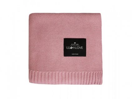 Lullalove Veľká bambusová deka 100x120 cm farba:Pivoňka