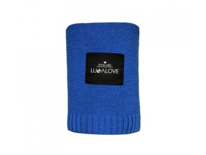 Lullalove Veľká bambusová deka 100x120 cm farba:Royal navy