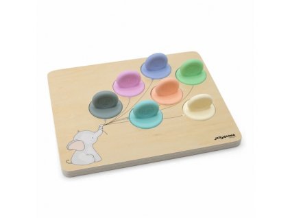 Jellystone designs drevená hračka Učíme sa farby farba:pastelová
