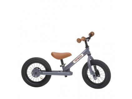 TRYBIKE odrážadlo STEEL farba:matná šedá, varianta:hnedé doplnky