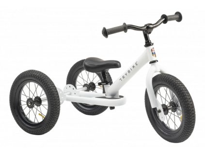 TRYBIKE odrážadlo/trojkolka STEEL 2v1 farba:biela