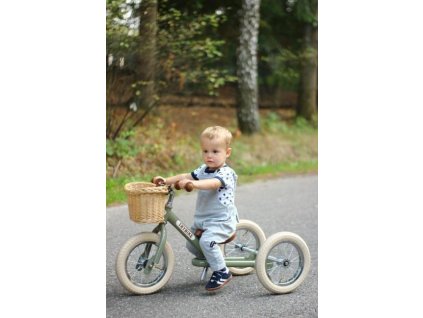 TRYBIKE odrážadlo/trojkolka STEEL 2v1 VINTAGE farba:zelená