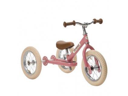 TRYBIKE odrážadlo/trojkolka STEEL 2v1 VINTAGE farba:ružová