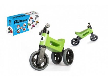 Teddies Odrážadlo FUNNY WHEELS Rider Šport 2v1 v krabici farba:zelená