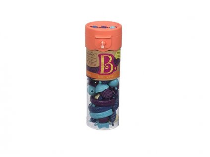 B-Toys spojovacie korálky a tvary Beauty Pops 50ks TOTÁLNY VÝPREDAJ farba:fialová/modrá