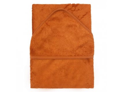 TIMBOO Osuška s kapucňou 75 x 75 cm farba:Inca Rust
