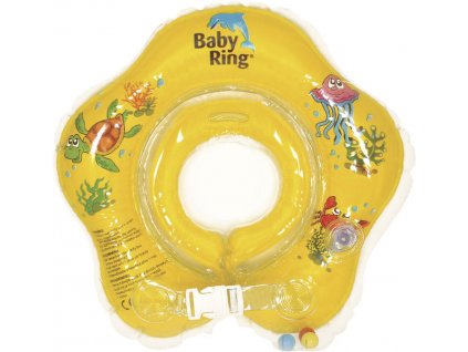 Baby Ring kruh na kúpanie pre detičky 0-24m (3-15kg) farba:žltá