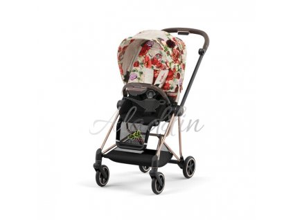 Cybex MIOS športový kočík Spring Blossom light 2022 farba rámu:chrome/brown