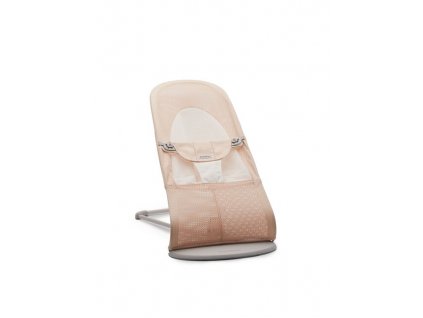 Baby Bjorn lehátko Balance Soft farba:Pearly Pink/White mesh, farba rámu:light grey