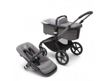 Bugaboo Fox 5 base, základ kočíka farba:graphite/grey melange