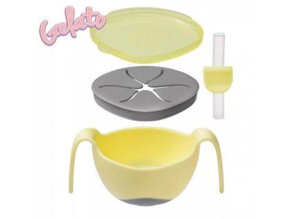 B.BOX miska so slamkou GELATO farba:banana split