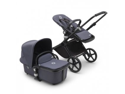 Bugaboo Fox Cub Complete Travel Bundle+ so základňou Wingbase farba:black/stormy blue–stormy blue