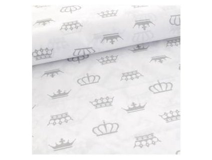 levin felin vankúš mesiac bavlnený so strapcom farba:korunky sivé na bielom