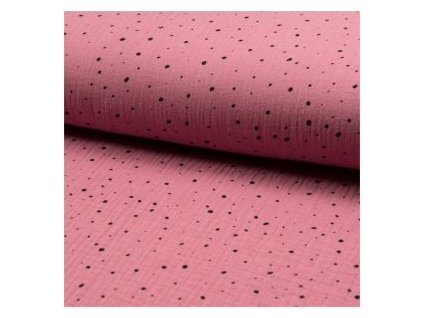 levin felin vankúš oválny balón mušelín farba:Ružová s bodkami