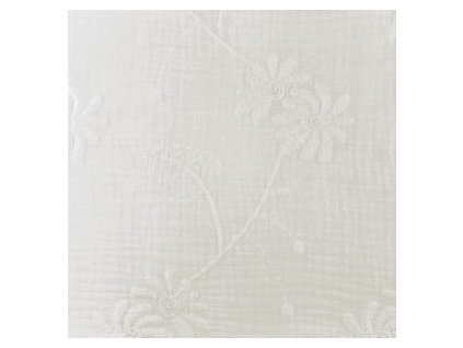 levin felin vankúš oválny balón mušelín farba:Smotanové vyšívané kvety