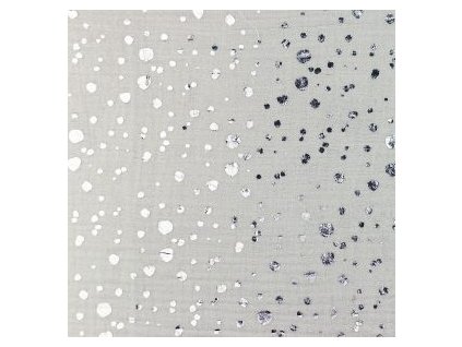 levin felin vankúš oválny balón mušelín farba:Strieborné bodky na svetlosivom