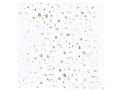 levin felin vankúš oválny balón mušelín farba:Zlaté bodky na bielom