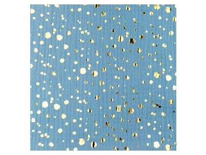 levin felin vankúš oválny balón mušelín farba:Zlaté bodky na staromodrom