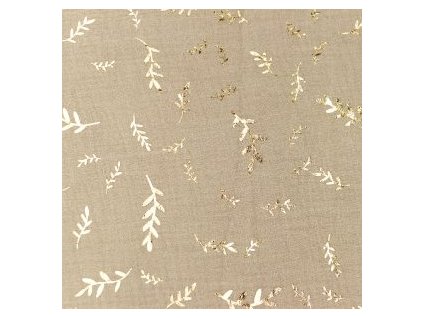 levin felin vankúš oválny balón mušelín farba:Zlaté vetvičky na svetlohnedom