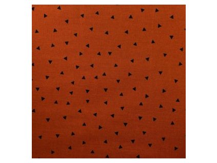 levin felin vankúš srdce bavlnené farba:Trojuholníčky na tehlovom