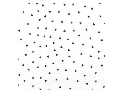 levin felin vankúš srdce mušelínové farba:Trojuholníčky na bielom