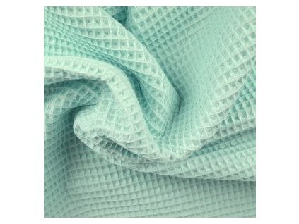 levin felin pletený mantinel vafle rastúci k hranatej postieľke 120x60 (220 cm + 100 cm) farba:Mintová