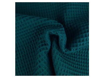 levin felin pletený mantinel vafle rastúci k hranatej postieľke 120x60 (220 cm + 100 cm) farba:tmavo petrolejová