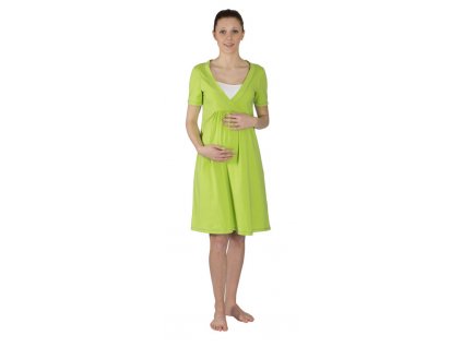 Tehotenská nočná košeľa na dojčenie Rialto Gloyl tmavozelená 0199 Dámská veľkosť: 36