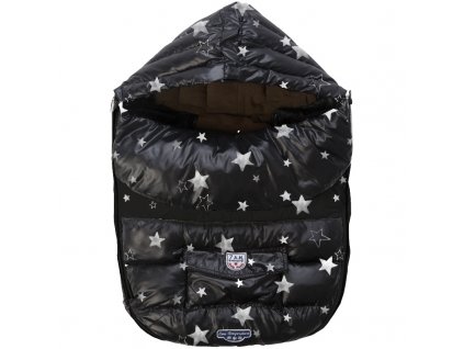 7AM Enfant Baby Shield fusak, Print Black Stars, M