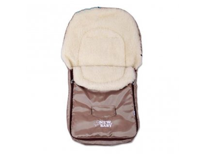 Zimný fusak New Baby Classic Wool brown - 11525