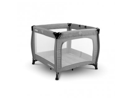 Detská skladacia ohrádka CARETERO Quadra grey - 16282