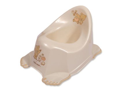 Detský nočník protišmykový Medvedík béžový - 17506